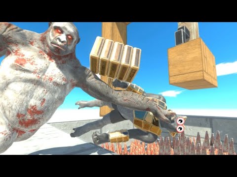 OLD GORO THROWS UNITS INTO SPIKE -  ANIMAL REVOLT BATTLE SIMULATOR