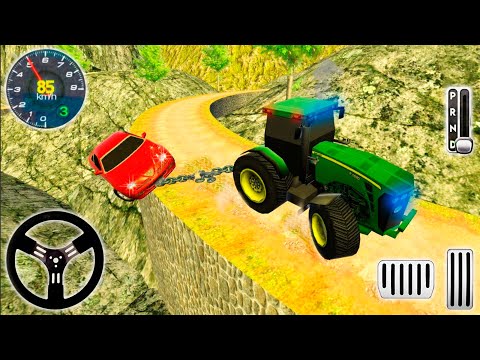 Offroad Chained Tractor Towing Car 3D iOS - Rescue Hill Driver Vechles Simulator | Android Gameplay