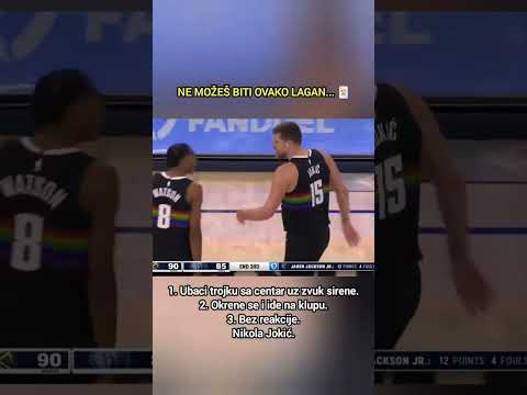 Koliko mi njega uzimamo zdravo za gotovo... 😬#nikolajokic