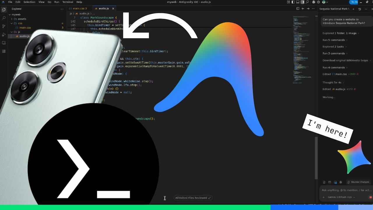 How to install and use Google Antigravity IDE on Android phones with Termux and Termux:X11