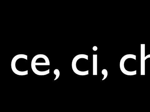 Difficult Italian Sounds c & ch