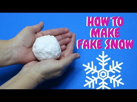 How to Make Fake Snow | Christmas Craft Ideas | 2 Ingredient Snow