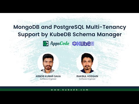 MongoDB and PostgreSQL Multi-Tenancy Support by KubeDB Schema Manager | Run Databases in Kubernetes
