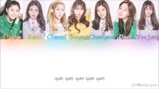 Produce 101 Macaroon Honey Dduk 마카롱 꿀떡    Yum Yum 얌얌 Color Coded Lyrics ENGROMHAN