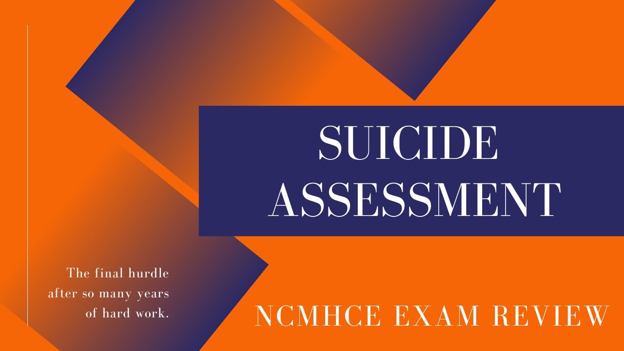 Suicide Assessment and Crisis Intervention | NCMHCE Exam Review with Dr. Dawn-Elise Snipes