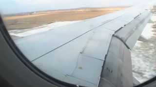 preview picture of video 'Ufa airport landing with S7 A319 - посадка в аэропорту Уфы'