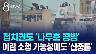 정치권도 '나무호 공방'..이란 소행 가능성에도 '신중론' / SBS 8뉴스