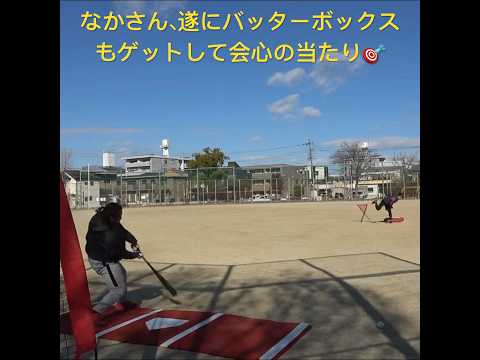 なかさん、遂にバッターボックスもゲットして会心の当たり🎯 #なかさん #プロ野球 #野球 #バッター