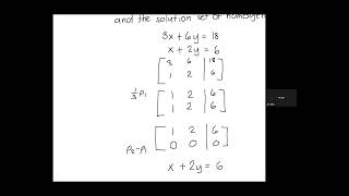 Express solution using vectors. Identify particular solution and solution of homogenous system.