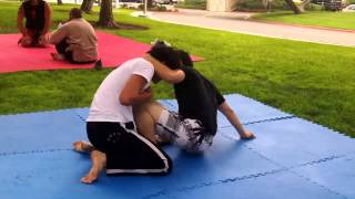 JKD (black pants) vs MMA at OC Open Martial Arts Sparring Meetup