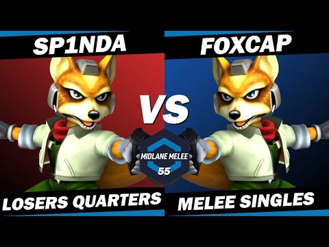 Sp1nda vs FoxCap - Losers Quarter Finals | Midlane Melee 55