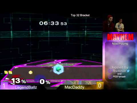 Mayhem Feb 2015: Westballz (Falco/Fox) vs MacD (Peach) Winners Semis