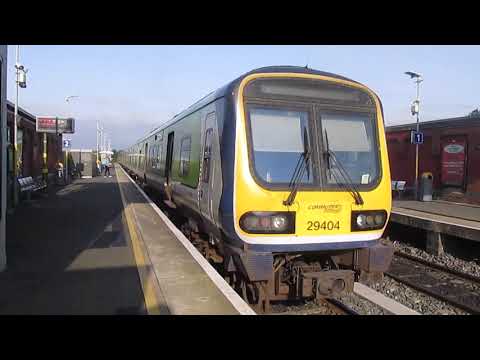 IE 29000 Class DMU 29416 Arriving At Drumcondra Bound For Maynooth Includes A Toot Of The Horn !!