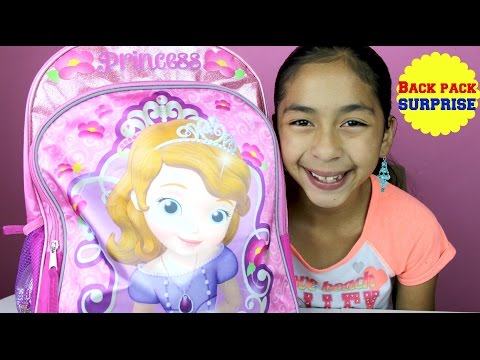 Sofia The First Huge Surprise Backpack Hello Kitty Masha & the Bear Frozen LPS Ninaja Turtles |B2c Video