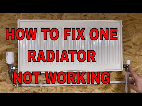 HOW TO FIX ONE RADIATOR NOT WORKING - CENTRAL HEATING SYSTEMS