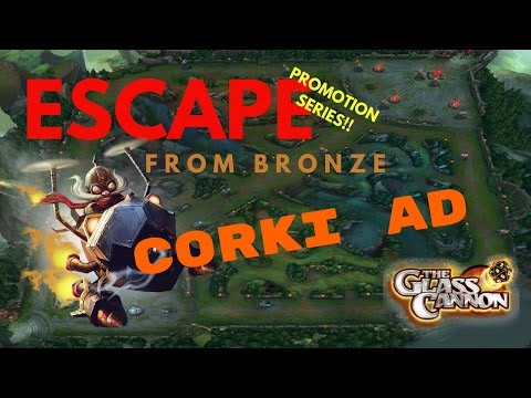 Escape From Bronze with Glass Cannon Joe (League of Legends Full Game Commentary - Corki AD)