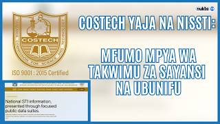 COSTECH yaja na NISSTI, mfumo mpya wa takwimu za sayansi na ubunifu