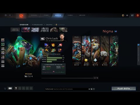 dota2mid Chris Luck Broodmother - beastcoast vs Nigma - Dreamleague ss13