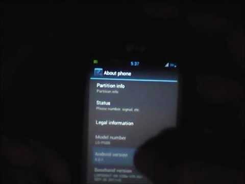 LG Optimus One Multi Rom Ginger DX + Genetics Final