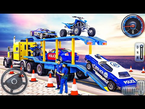 Us Police Car  ATV Transport Truck Driving Simulator | Android Gameplay