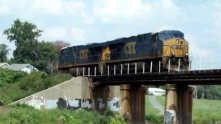 preview picture of video 'CSX Light Move over the Anacostia'