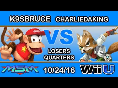 MSM 71 - INF | K9sbruce (Diddy Kong) Vs. Charliedaking (Fox) Losers Quarters - Smash Wii U