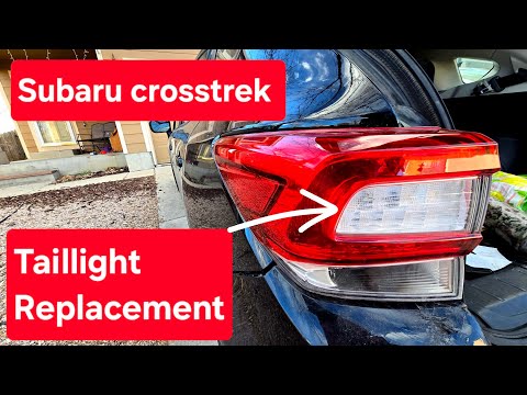 Subaru Crosstrek taillight bulb replacement 2017 to 2021
