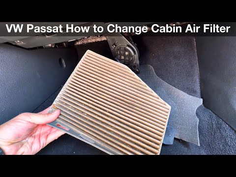 2012 - 2022 Volkswagen Passat How to change cabin air filter