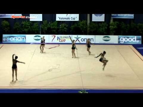 POLAND ENSEMBLE GROUP KALAMATA CUP 2011 3 RIBBONS 2 HOOPS