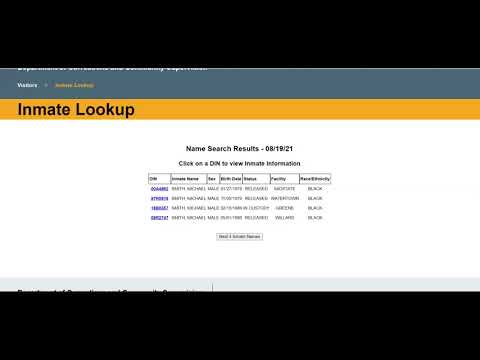 Nys Corrections Prisoner Lookup