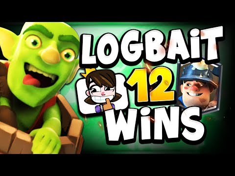 12 Win Grand Challenge with New Logbait Deck - Clash Royale