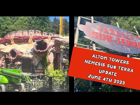 Alton Towers - Nemesis/Sub Terra Update June 4th 2023