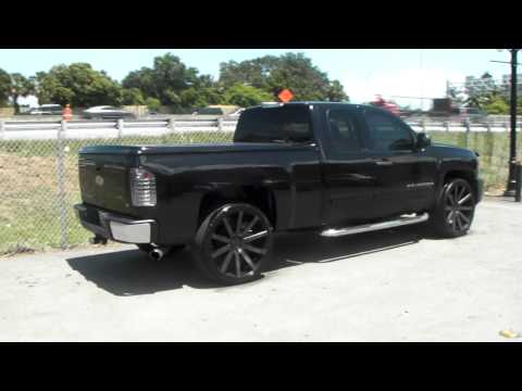877-544-8473 26\" Inch DUB Shot Calla Machine Black Wheels 2009 Chevy Silverado Rims Free Shipping
