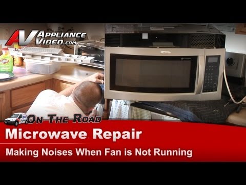 Whirlpool Microwave Repair - Noisy While Fan is Not Running - GH5184XPS 4