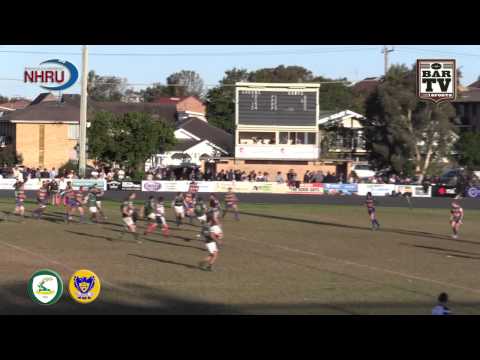 2015 NHRU Round 14 Premier 1 Highlights - Merewether Carlton v Hamilton Hawks
