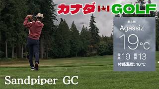 No-289【バンクーバー】 大雨ズブ濡れでスコアにならずのラウンド Sandpiper GC