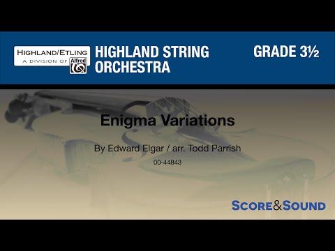 Enigma Variations arr. Todd Parrish – Score & Sound