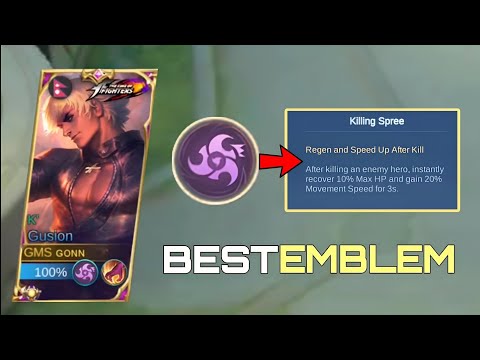 BEST EMBLEM FOR GUSION THIS SEASON ! 20% HP & SPEED !!