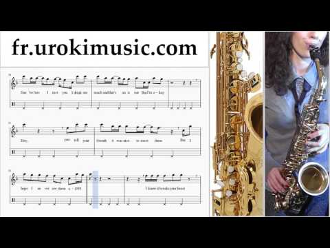 Cours de Saxophone Alto The Chainsmokers ft. Halsey - Closer Tuto Partitions Partie#2 um-829