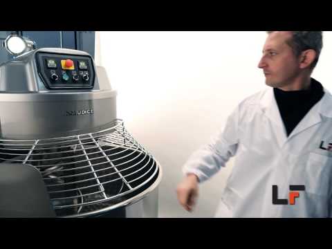 video 1, Pétrin à spirale à déversement sur table 130 kg