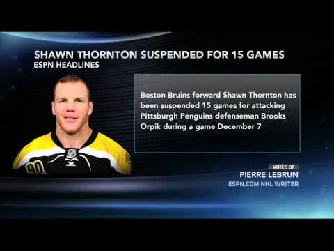 Thornton Suspended 15 Games
