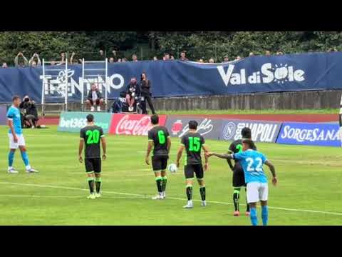 NAPOLI-CATANZARO: PRIMO GOL DI LORENZO LUCCA #lucca #gol #napoli