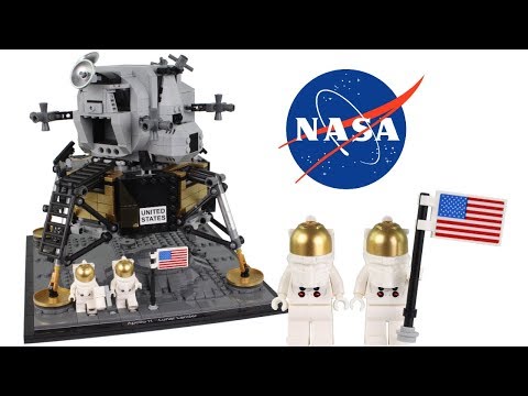 LEGO NASA Apollo 11 Lunar Lander 10266 Review & Speed Build