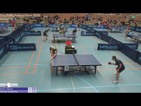 Live fra Sisu/MBK Aarhus Open 2018 - Herre Elite: Emil F. Hansen vs. Michael Jørgensen
