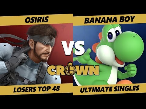 Crown 2019 SSBU - Osiris (Snake) Vs. Armada | Banana Boy (Yoshi) Smash Ultimate Tournament L Top 48