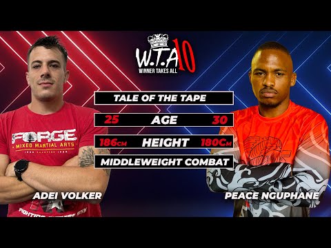 WTA10 Middleweight Combat Title  Adei Volker vs Peace Nguphane