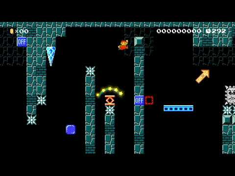 Super Mario Maker 2. Blue Platform Cavern