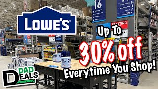 How To Save 30% OFF Every Time You Shop At Lowes