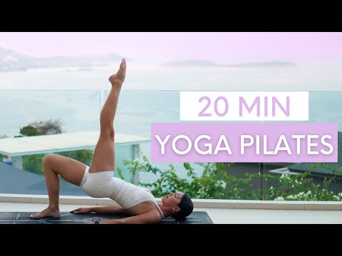 20 MIN SUNSET PILATES YOGA WORKOUT || Feel Good Routine
