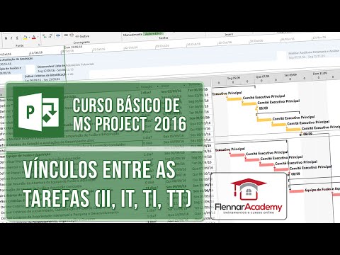 Aula 1-6 de MS Project 2016 - Criando vínculo entre tarefas (II TI TT IT)